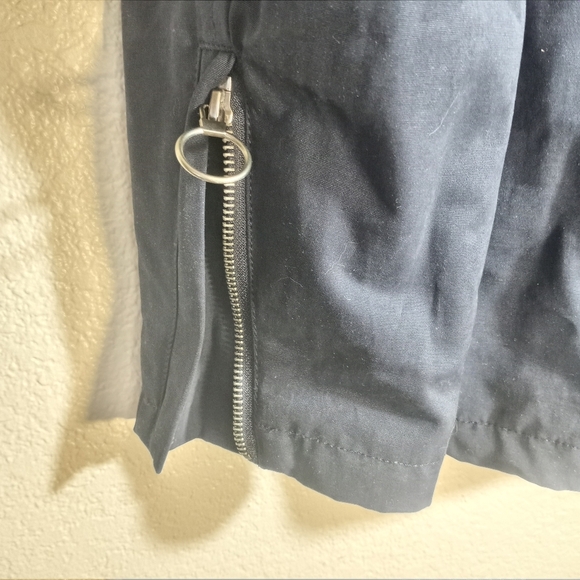 Denim and Dry Goods Indigo Star NWT Navy Nylon Blend Field Coat W Packable Hood - Picture 8 of 14